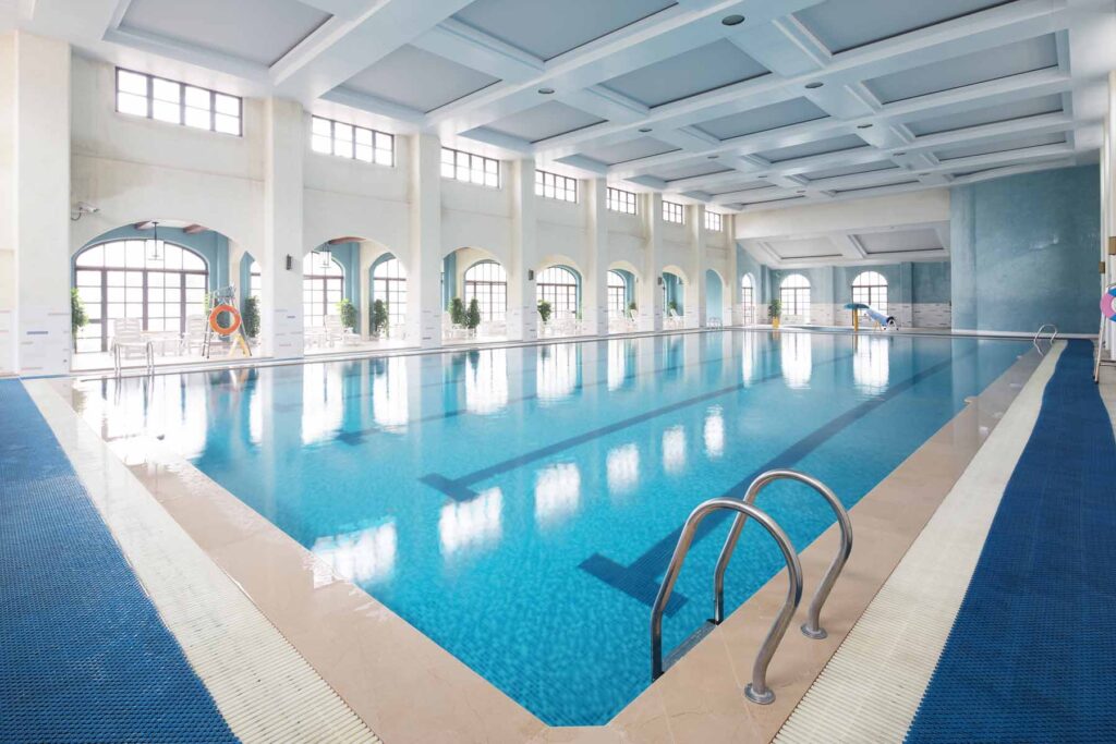 interior of modern swimming pool